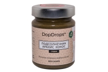 Арахисово-кокосовая паста со стевией и протеином подсолничника, в стекле, 265г