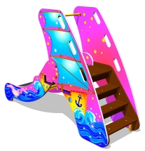 Детская горка Парусник Г034 H=650 для игровых площадок Детская горка Парусник Г034 H=650 для игровых площадок