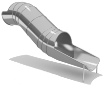 Горка из нержавеющей стали ГГТН-765.1000.001 для детской площадки