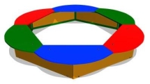 Детская песочница Ромашка СКИ 050 для игровой площадки
