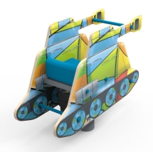 Качели на пружине «Танк», паттерн "Фэнтази" КЧ052.02 Качели на пружине «Танк», паттерн "Фэнтази" КЧ052.02