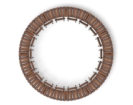 Скамья Центр гармонии-3 (темный дуб), фото 2