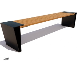 Скамейка уличная Мегаполис, Лиственница 2 м, фото 3