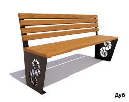 Парковая скамейка Ракушка, Сосна (без подлокотников) 0,6 м, фото 4 Парковая скамейка Ракушка, Сосна (без подлокотников) 0,6 м, фото 4