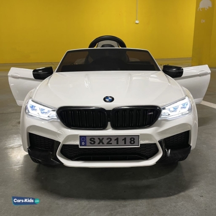 Электромобиль BMW M5 Competition SX2118 белый, фото 10