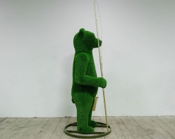 Топиари медведь Михайло рыбак - газон Eco, фото 1