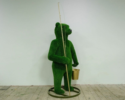 Топиари медведь Михайло рыбак - газон Eco, фото 2