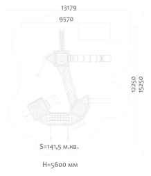 Игровой комплекс Эко 0712091 для детской площадки, фото 4 Игровой комплекс Эко 0712091 для детской площадки, фото 4