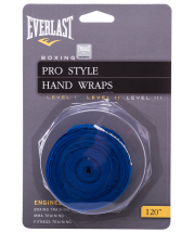 Бинт боксерский Everlast 4463BL, 2.5 м, эластик, синий