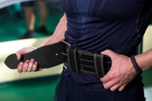 Пояс для пауэрлифтинга 100 мм, 1 игла, двухслойный