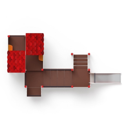 Детская игровая площадка Теремок ДИК 1.07.01-01 горка Н-900, фото 5