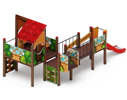 Детская игровая площадка Теремок ДИК 1.07.01-01 горка Н-900, фото 2