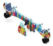 Качалка балансир со спинкой - ИО 21.Д.14.01-01 - Космопорт (Коты)