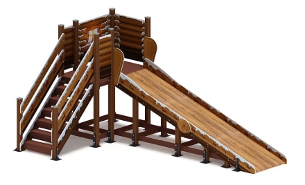 Горка Зима (коричневый) (под анкера) - ИО 49.01.01-13.И1 - Н=1500, фото 1