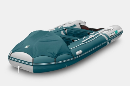 Gladiator E 450 PRO AIR морской зеленый-белый моторная лодка ПВХ, фото 1