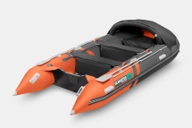 Gladiator C 420 AL ACTIVE Оранжево-темносерый моторная лодка ПВХ Алюминиевый пайол