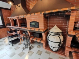 Печь Аристократ 854 Прямоугольный кирпич красный, фото 4