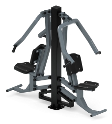 Жим от груди двойной (серый) - Уличный тренажер двойной - СТ 030-13.И1, фото 4