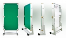 Бильярдный стол - Компакт Лайт 6 Футов, Русская пирамида, ЛДСП 16 мм Бильярдный стол - Компакт Лайт 6 Футов, Русская пирамида, ЛДСП 16 мм