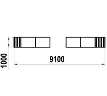 Трамплин разноуровневый ДС-1.02 для дрессировки собак