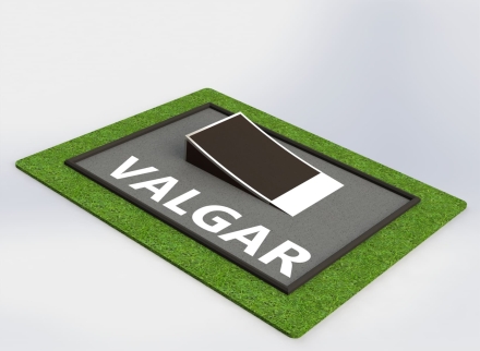 Кикер радиусный,трамплин (клин), фото 1