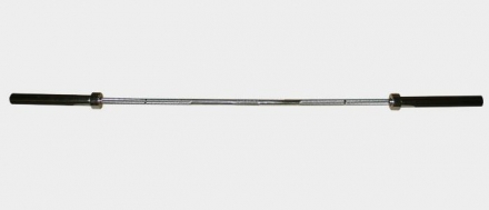 OB-1200 Олимпийский гриф штанги прямой (хром, 2200*50 мм.), МВП 540 кг., фото 1