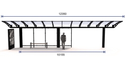 Остановочный павильон "Прайм-12", фото 2 Остановочный павильон "Прайм-12", фото 2