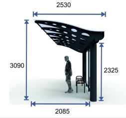 Остановочный павильон "Прайм-12", фото 3 Остановочный павильон "Прайм-12", фото 3
