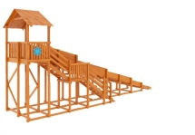 Зимняя деревянная горка "Snow Fox 10 м ДОМИК"