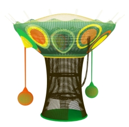 Вязаный лабиринт "Дерево" 3x2,5 м, фото 1 Вязаный лабиринт "Дерево" 3x2,5 м, фото 1