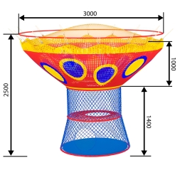 Вязаный лабиринт "Дерево" 3x2,5 м, фото 3 Вязаный лабиринт "Дерево" 3x2,5 м, фото 3