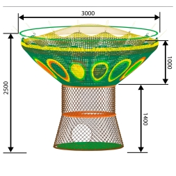 Вязаный лабиринт "Дерево" 3x2,5 м, фото 2 Вязаный лабиринт "Дерево" 3x2,5 м, фото 2
