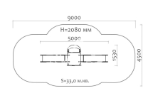 Горка двойная Лягушка 08409 для детской площадки Горка двойная Лягушка 08409 для детской площадки