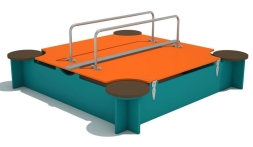 Песочница с крышкой для детской площадки, фото 1 Песочница с крышкой для детской площадки, фото 1