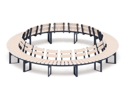 Скамья Центр гармонии-4 (беленый дуб), фото 1