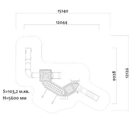Игровой комплекс Эко 0712082 для детской площадки, фото 4