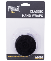 Бинт боксерский 4463BK, 2.5 м, эластик, черный