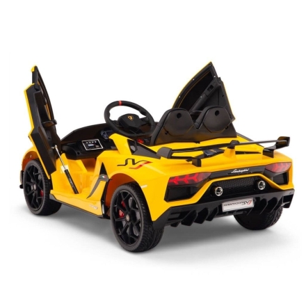 Электромобиль Lamborghini Aventador SVJ 12V HL328 желтый, фото 6