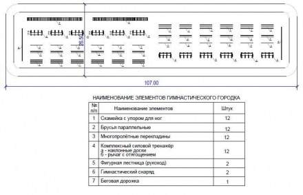 Гимнастический городок для армейских подразделений, фото 1