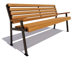 Скамейка парковая Ретро лиственница 0,6 м, фото 1 Скамейка парковая Ретро лиственница 0,6 м, фото 1