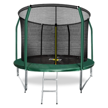 Батут премиум 10FT с внутренней страховочной сеткой и лестницей, темно-зеленый, ARL-TP-1003_I_DG