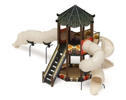 Детская игровая площадка Карнавал (Шанхай) ДИК 2.22.01-02 H=2000 винтовой скат, горка-труба, фото 4 Детская игровая площадка Карнавал (Шанхай) ДИК 2.22.01-02 H=2000 винтовой скат, горка-труба, фото 4