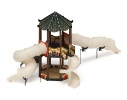 Детская игровая площадка Карнавал (Шанхай) ДИК 2.22.01-02 H=2000 винтовой скат, горка-труба, фото 3 Детская игровая площадка Карнавал (Шанхай) ДИК 2.22.01-02 H=2000 винтовой скат, горка-труба, фото 3