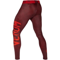 Компрессионные штаны Venum Nightcrawler Red, фото 3