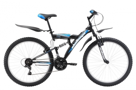 Велосипед Challenger Mission Lux FS 26 черно-синий 20&#039;&#039;, фото 1