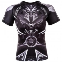 Рашгард Venum Gladiator 3.0 Black/White S/S