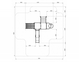 Детская игровая площадка Играйте с нами Город ДИК 2.01.1.02-01 H=1200, фото 5