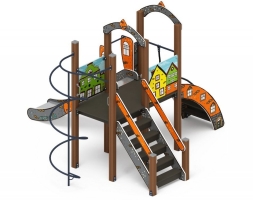 Детская игровая площадка Играйте с нами Город ДИК 2.01.1.02-01 H=1200, фото 3