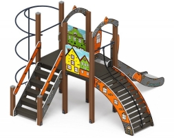 Детская игровая площадка Играйте с нами Город ДИК 2.01.1.02-01 H=1200, фото 2