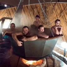 Сибирский банный чан "Илья Муромец" на бревнах 2250 мм Сибирский банный чан "Илья Муромец" на бревнах 2250 мм